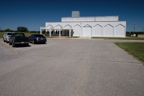 Facade of the Kerr-McGee Cimarron plutonium fuel fabrication facility of Karen Silkwood fame.